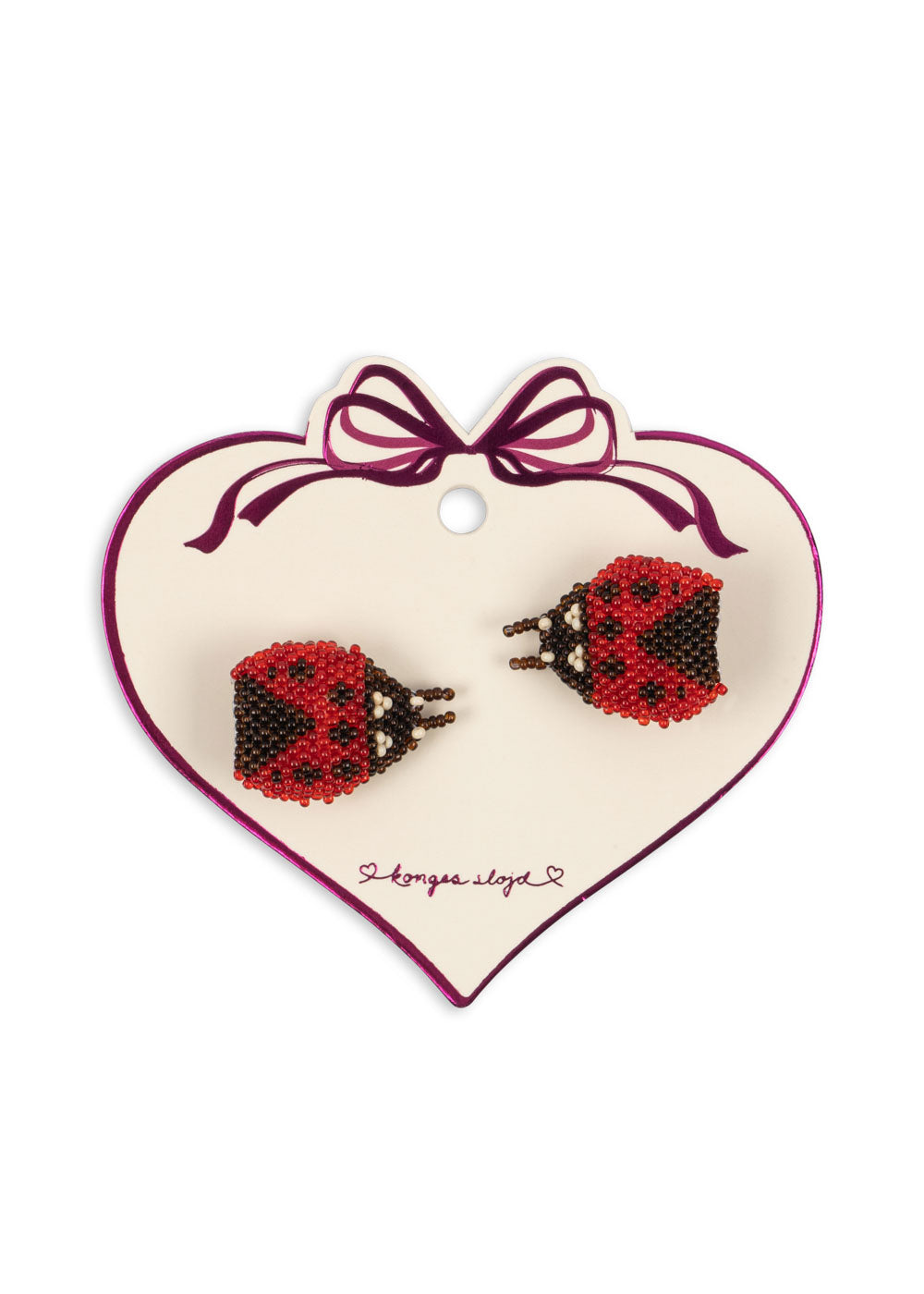 Konges Sløjd 2er Pack Ladybug Perlen Haarclip