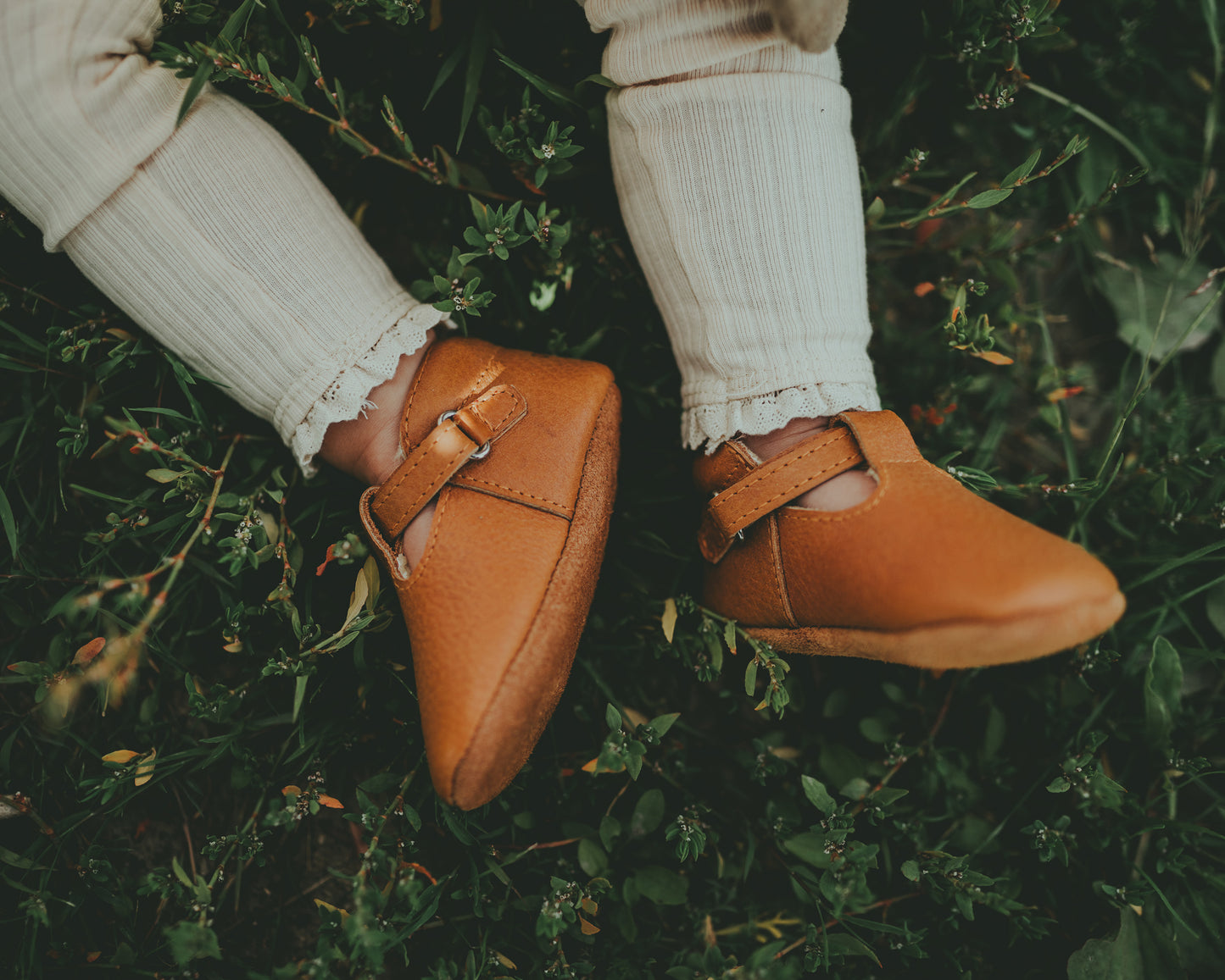 Donsje Babyschuhe Elia Caramel Nubuck
