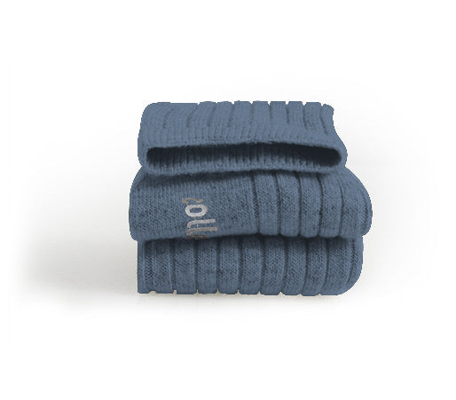 Collégien Wollsocken Chamois Bleu Jean