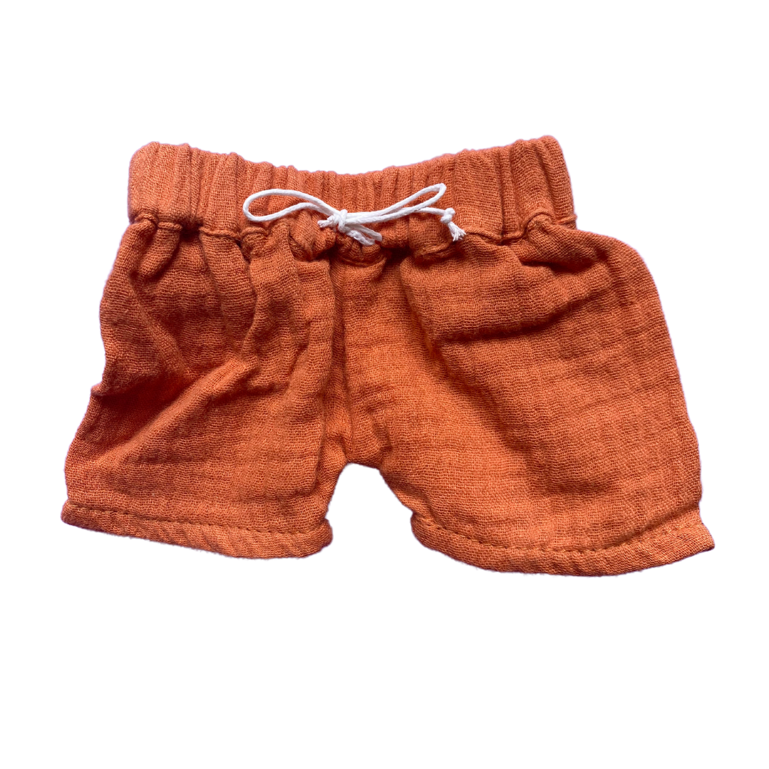 Minikane Puppenkleidung Bermudas Rostrot