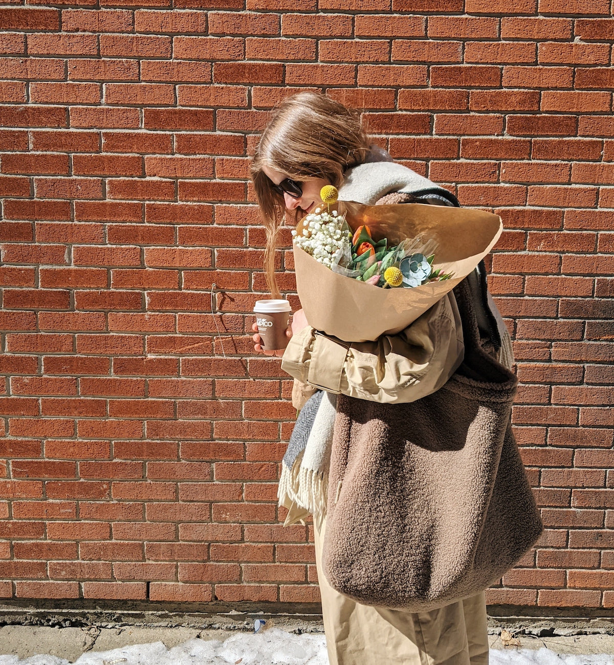 Studio Noos Brown Teddy Mom Bag