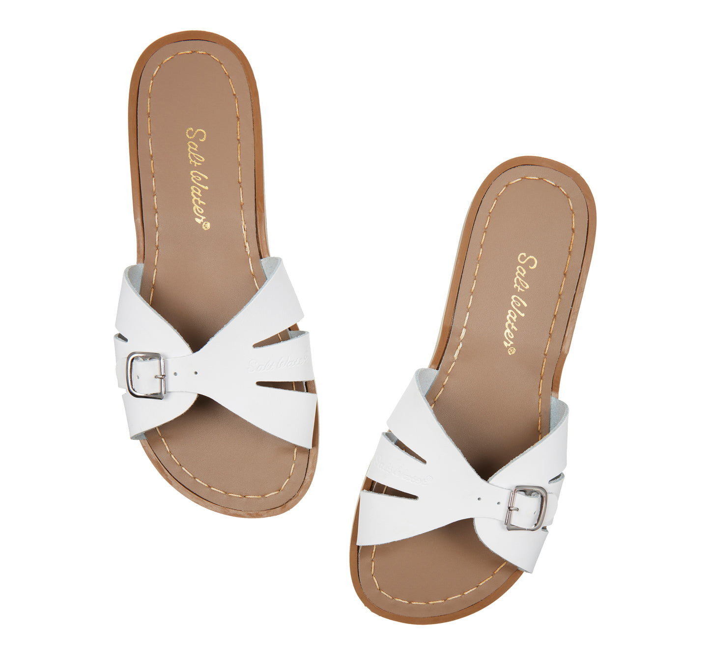 Salt-Water Sandals Classic Slide White