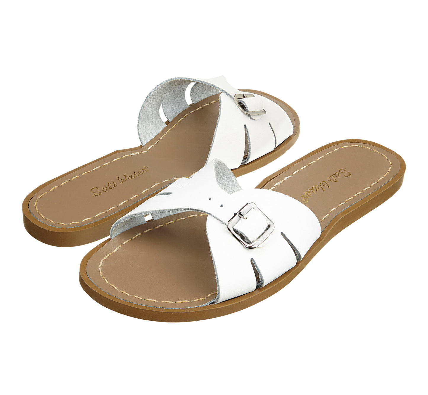 Salt-Water Sandals Classic Slide White