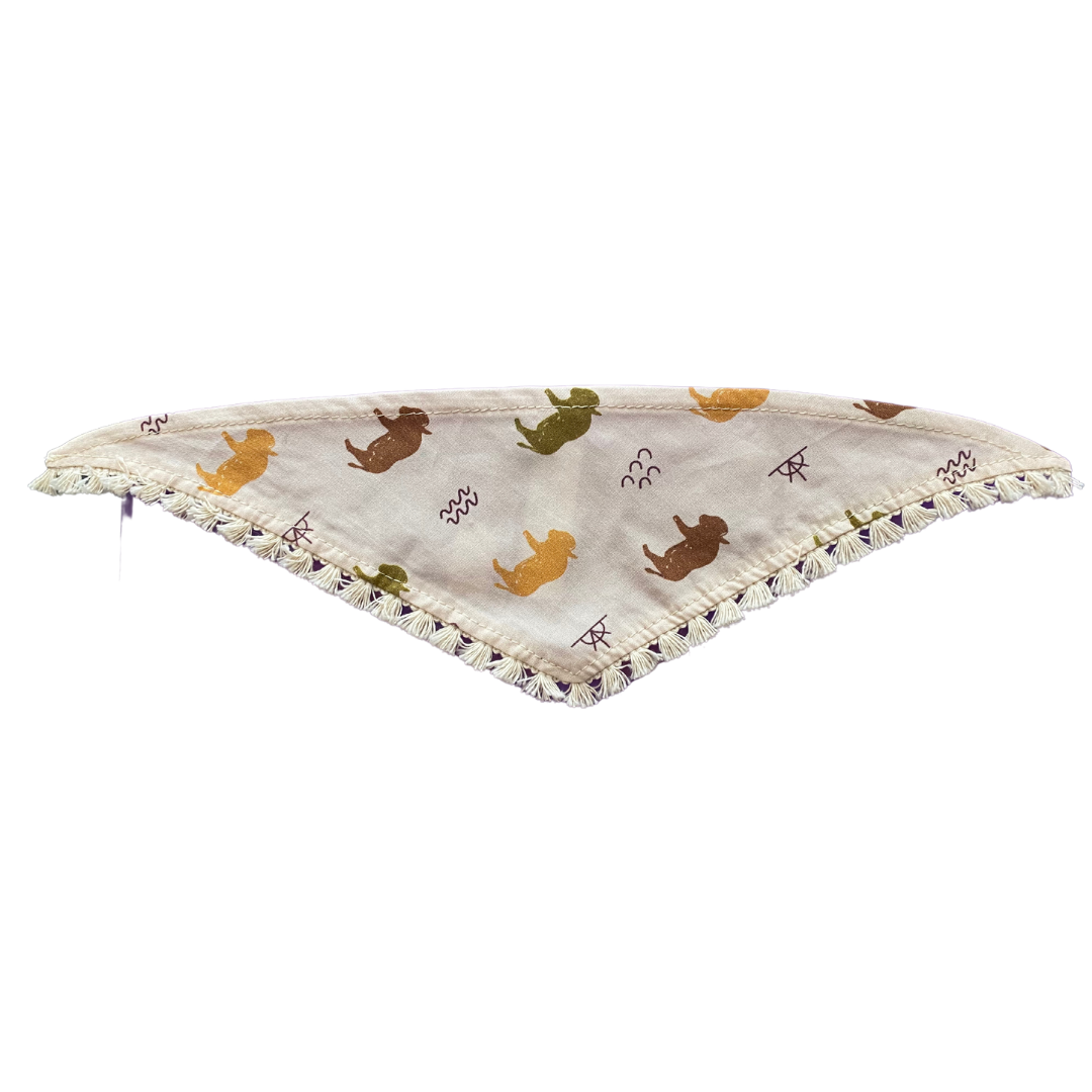 Minikane Dreieckstuch Bison für Puppen