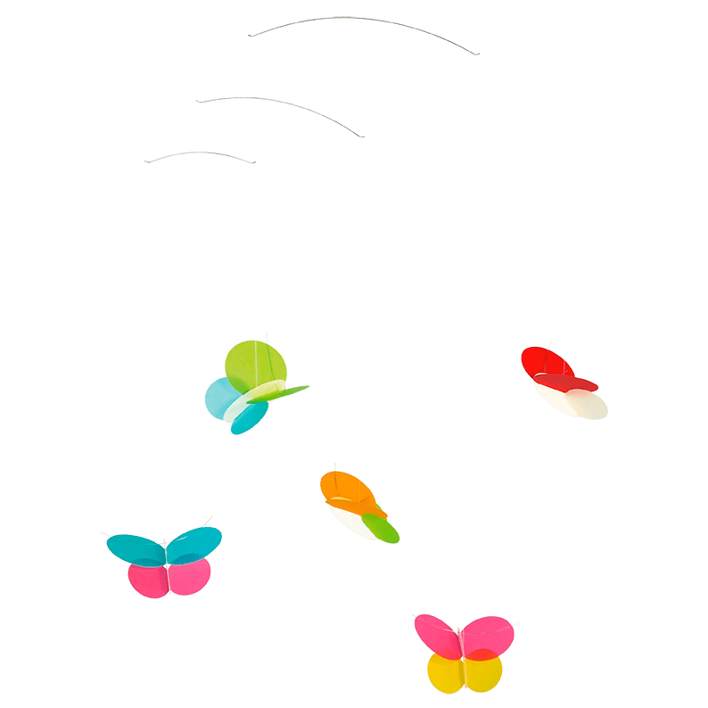 Flensted Mobile Schmetterlinge