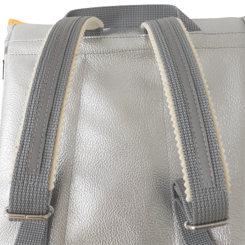 Medusa Schultasche Pop Silber Gelb Olive