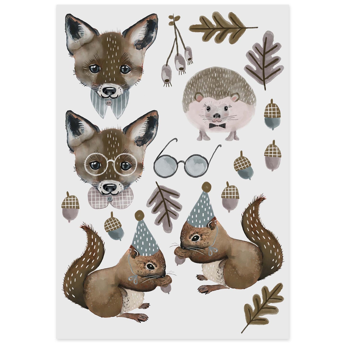 Nuuk Vegane Tattoos Fuchs und Eichhörnchen
