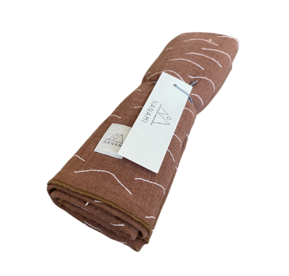 Nanami Musselintuch Leaf Brown Hills