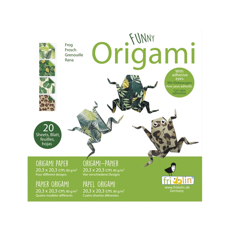 Funny Origami Frösche