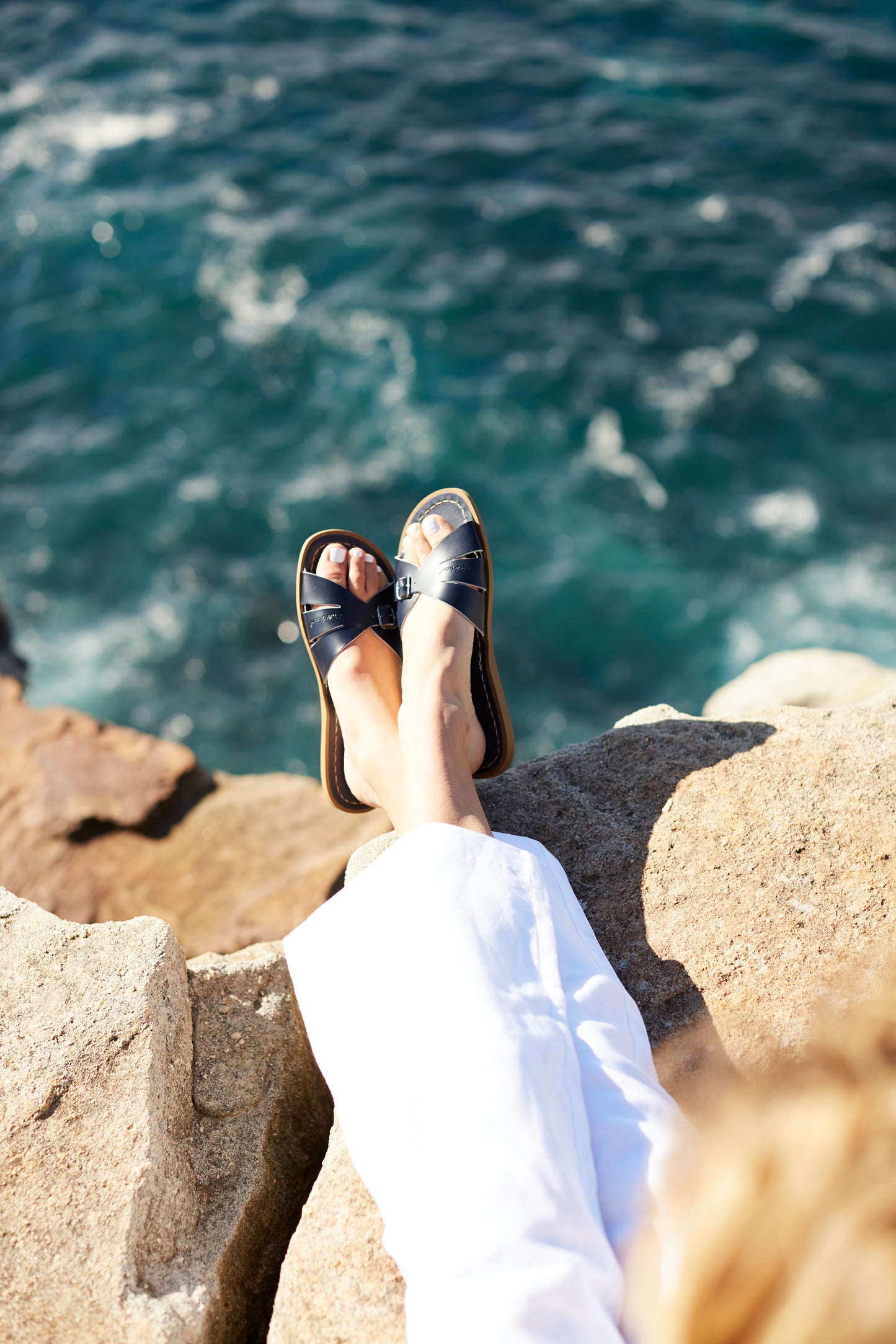 Salt-Water Sandals Classic Slide Navy