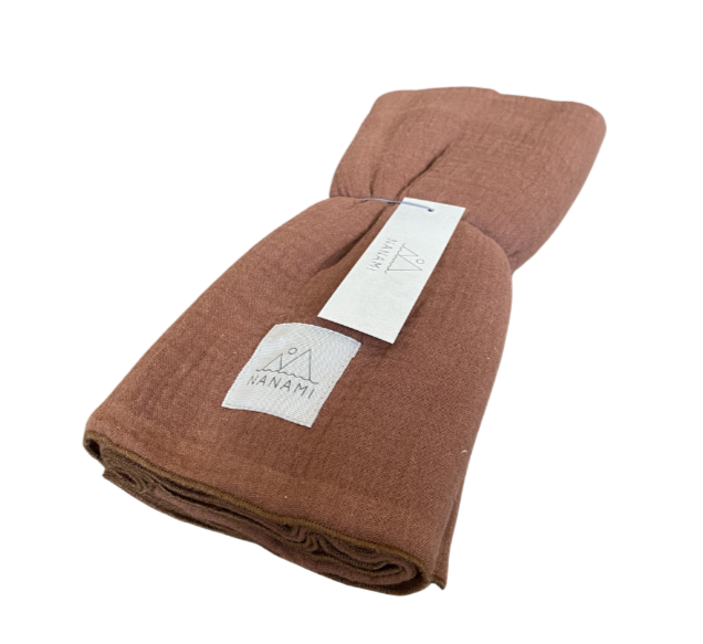 Nanami Musselintuch Brown Uni