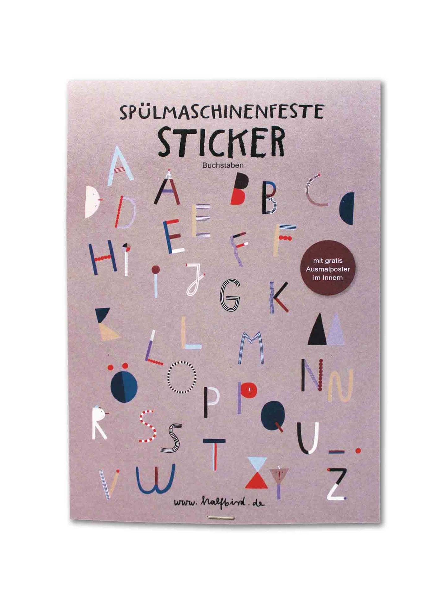 Halfbird spülmaschinenfeste Sticker "ABC"