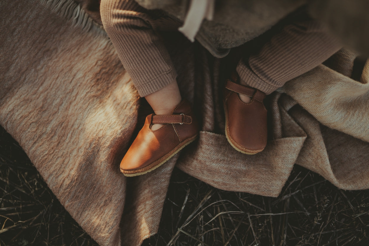 Donsje Babyschuhe Elia Cognac Classic Leather