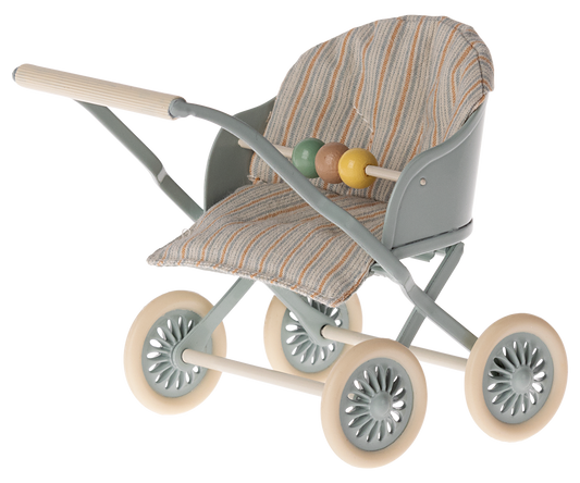 Maileg Kinderwagen, Babymäuse - Blau