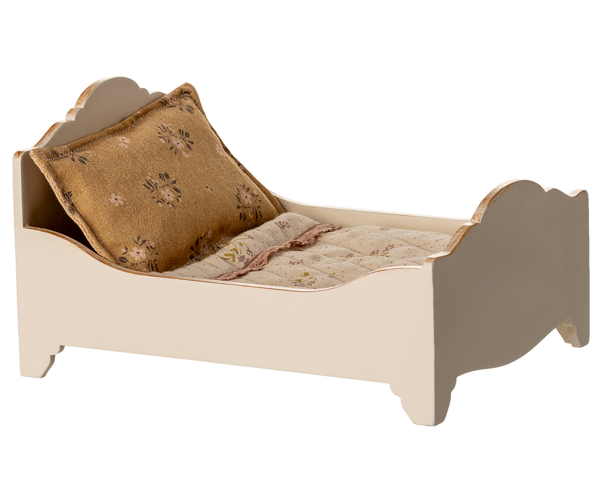 Maileg Bett, Maus - Off White