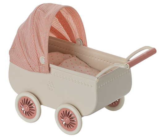 Maileg Babywagen, Maus - Coral