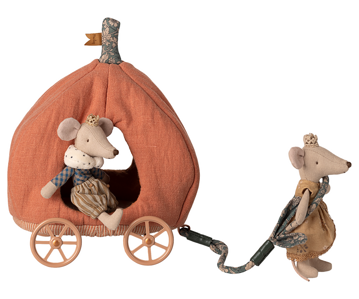 Maileg Kürbiswagen, Maus