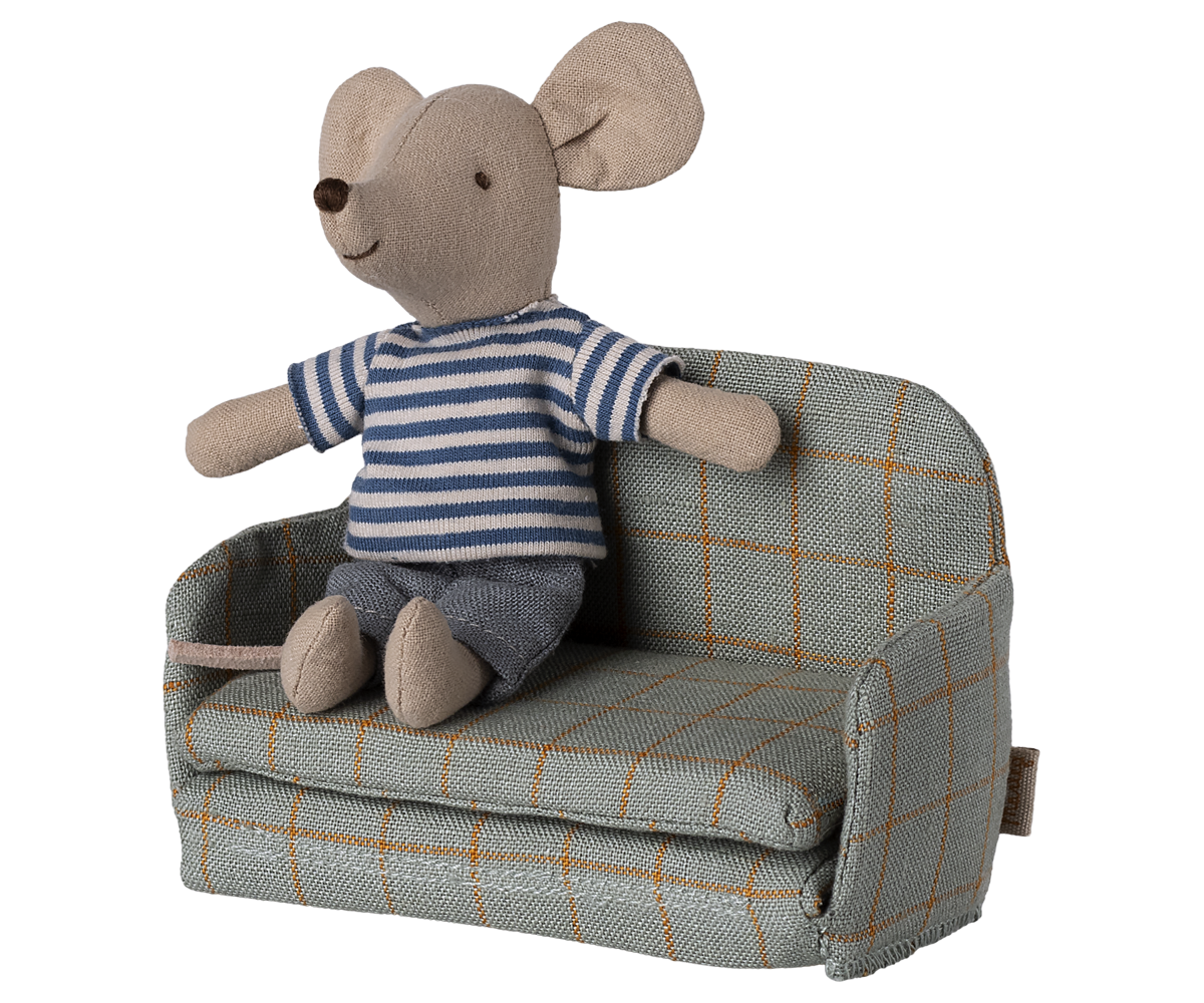 Maileg Bettsofa, Maus - Checker