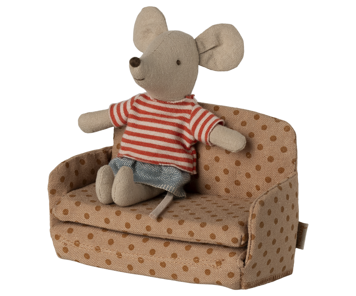 Maileg Bettsofa, Maus - Dots