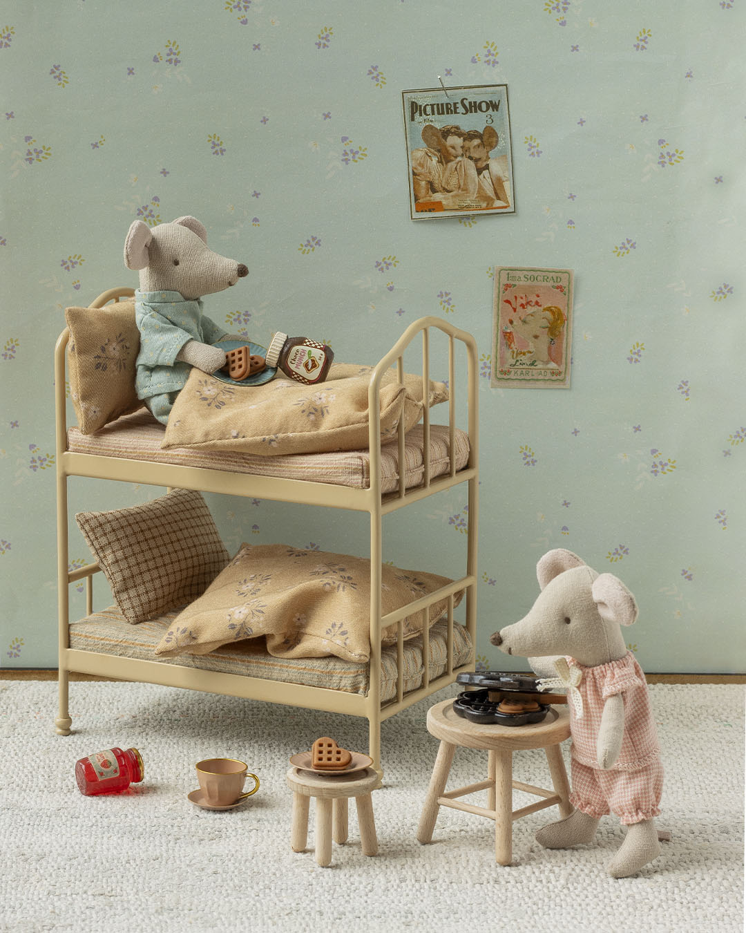 Maileg Etagenbett, Maus - Beige