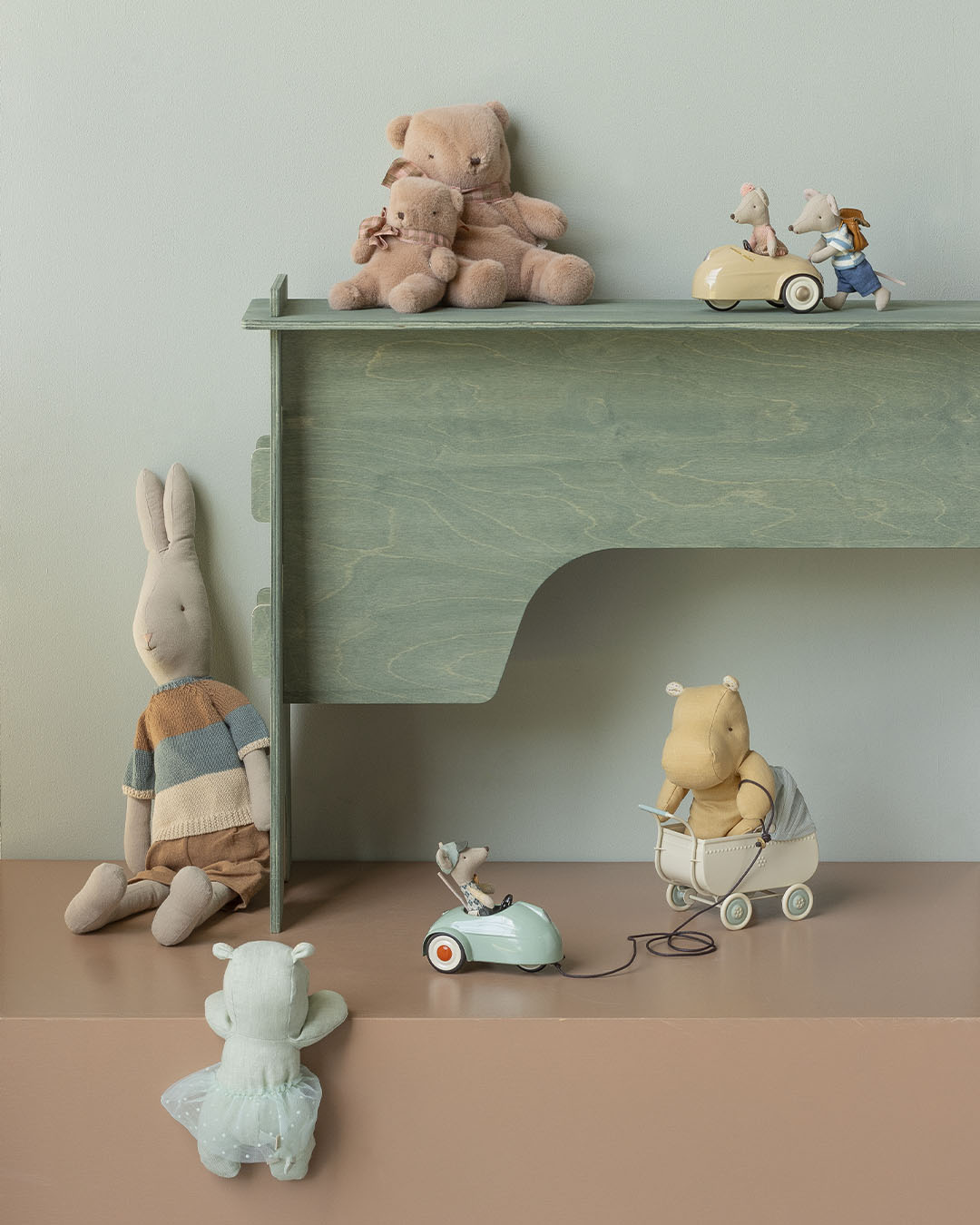 Maileg Auto, Maus - Light Mint