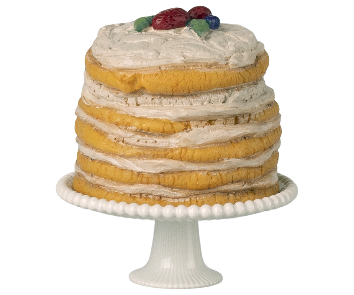 Maileg Partykuchen und Kuchenplatte, Maus
