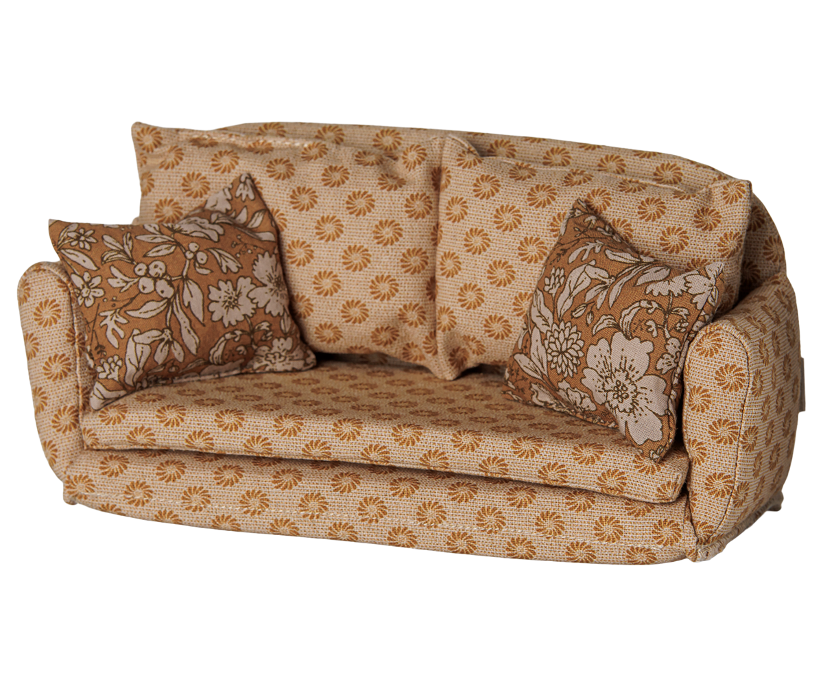 Maileg Bettsofa, Maus - Ocker