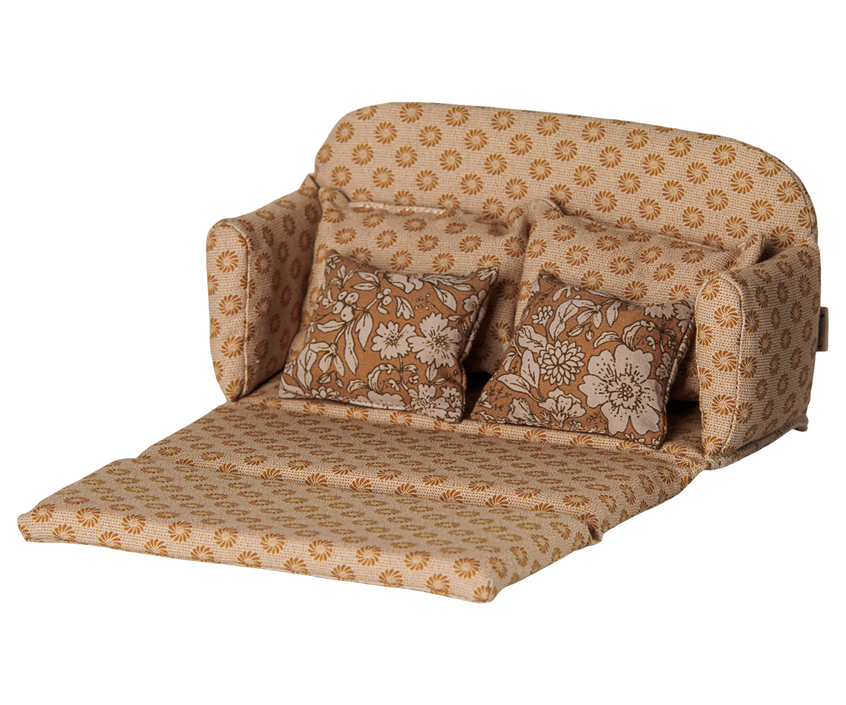 Maileg Bettsofa, Maus - Ocker