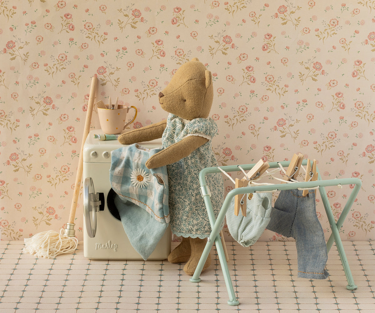 Maileg Wäscheständer mit Klammern Miniature