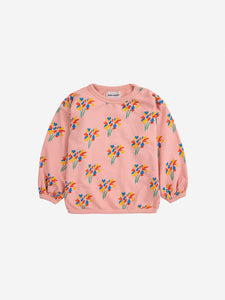 Bobo Choses Baby Fireworks All Over Sweatshirt Pink