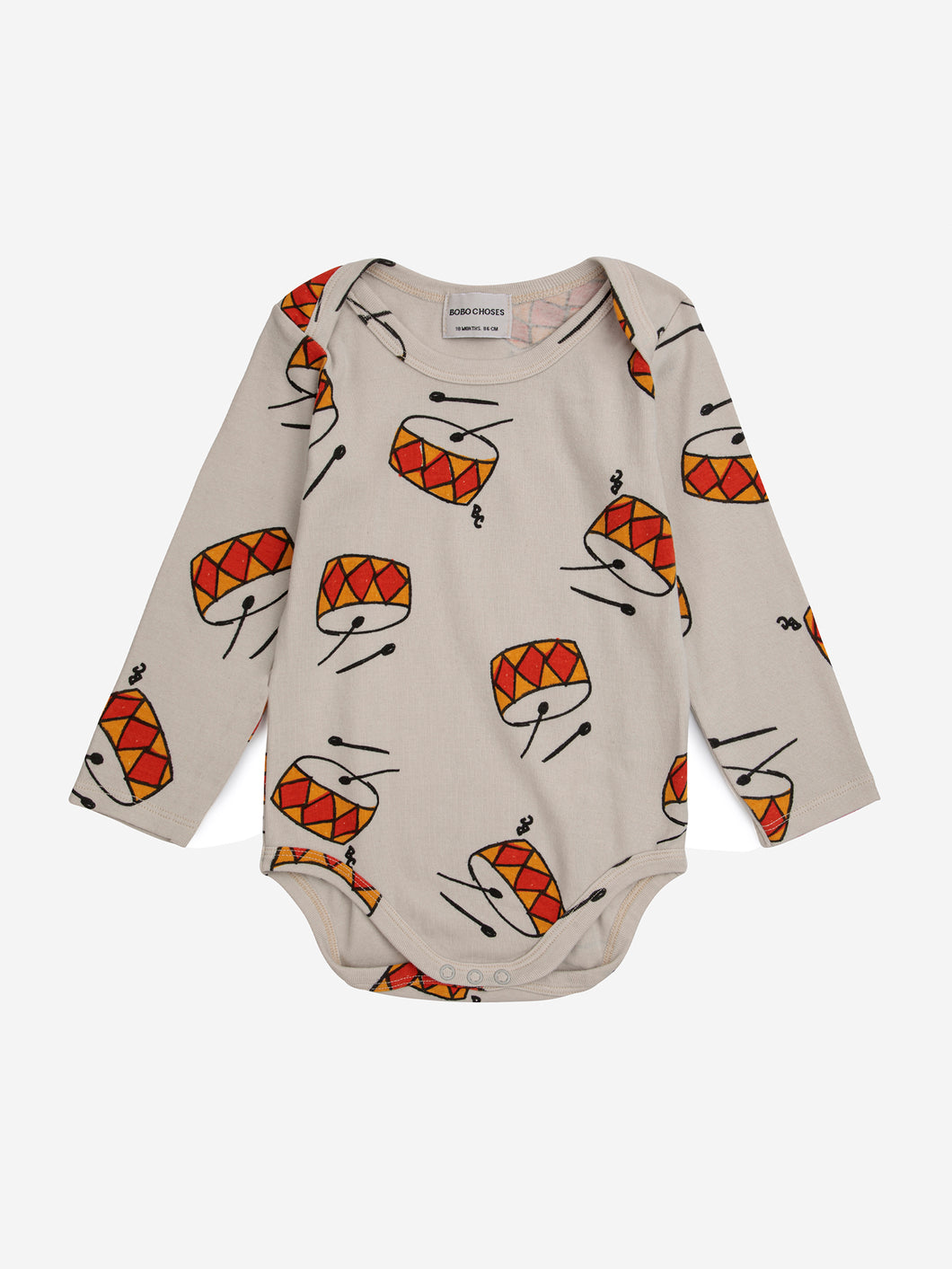 Bobo Choses Baby Play the Drum All Over Body Beige