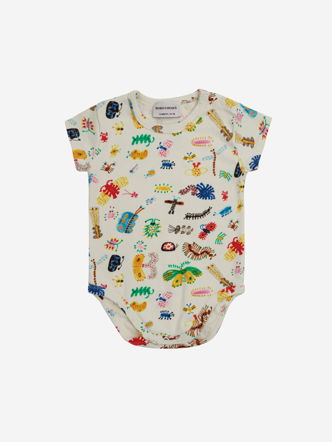 Bobo Choses Baby Funny Insects All Over Body Offwhite