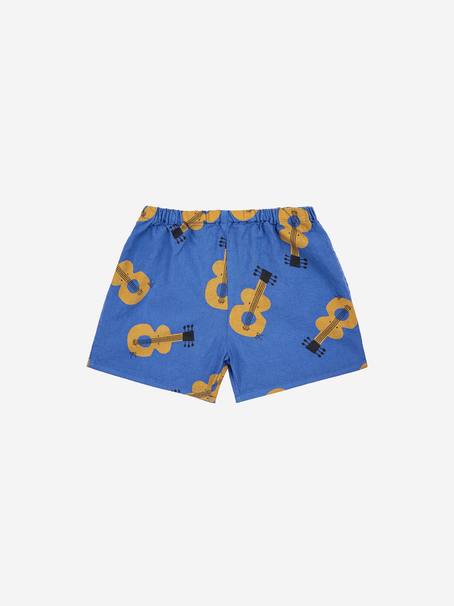 Bobo Choses Baby Aciustic Guitar All Over Woven Shorts Navy Blue