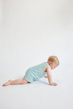 Lade das Bild in den Galerie-Viewer, Bobo Choses Baby Ant Vichy Woven Playsuit Turquoise

