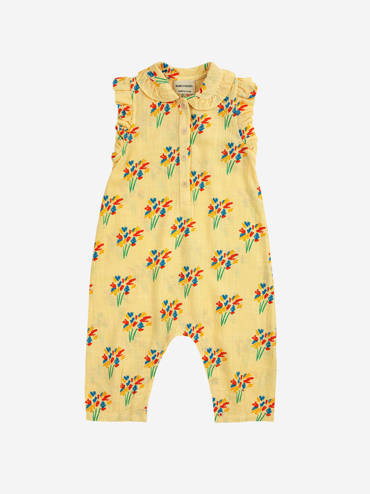 Bobo Choses Baby Fireworks All Over Woven Overall Light Yellow