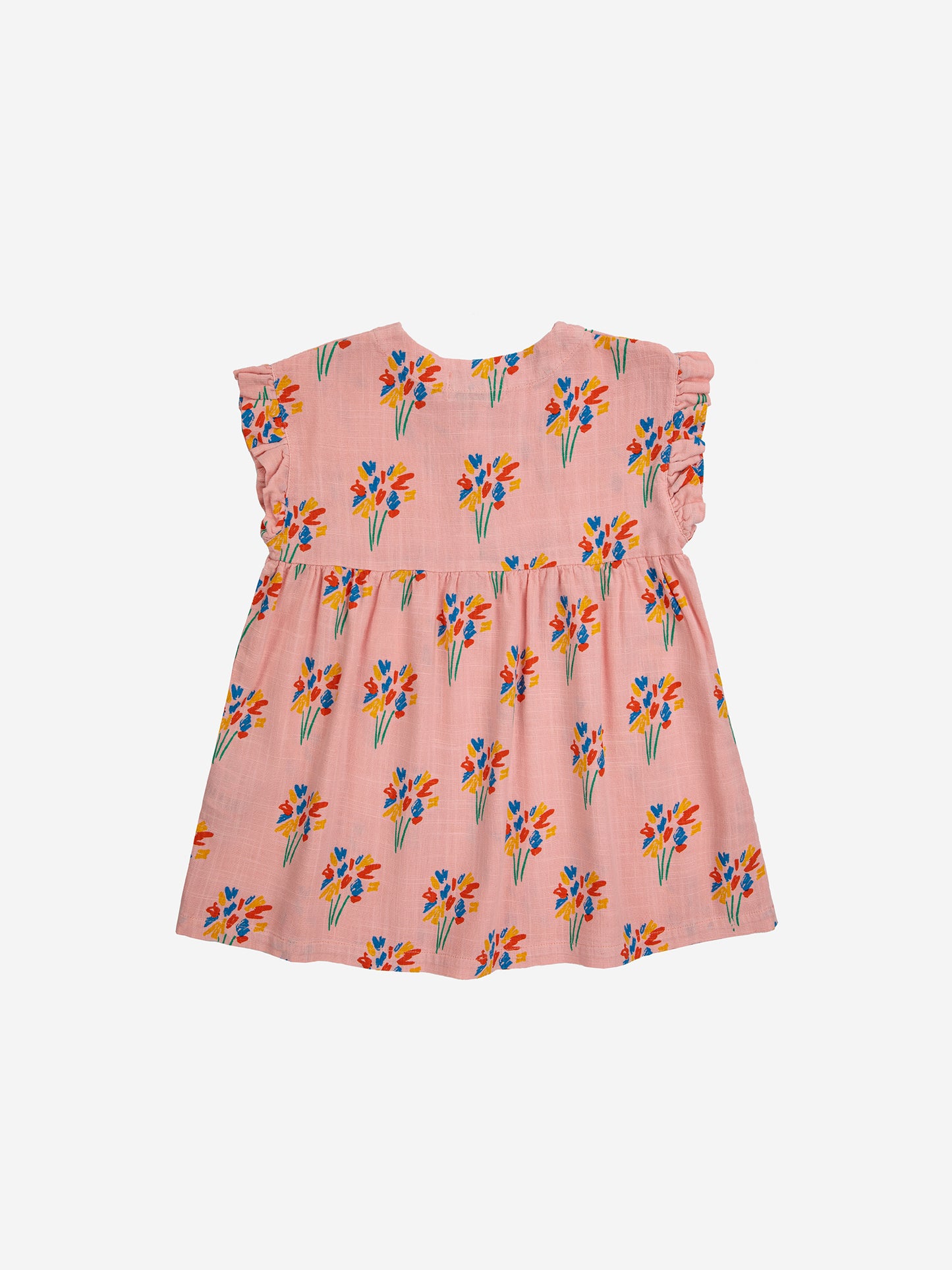 Bobo Choses Baby Fireworks All Over Woven Dress Pink