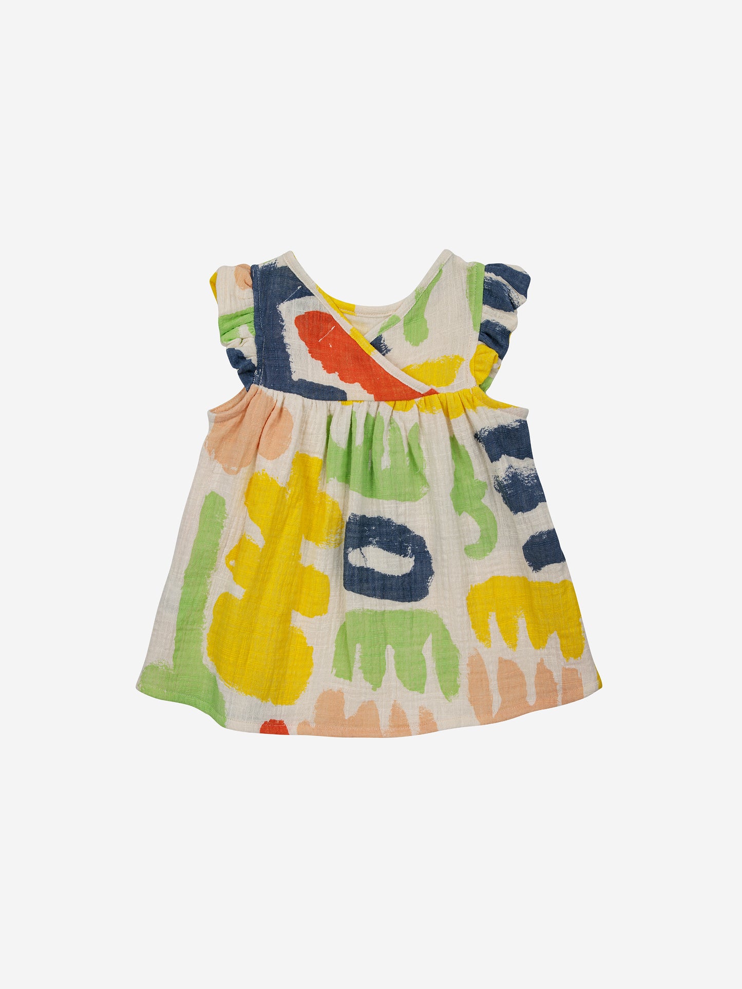 Bobo Choses Baby Carnival All Over Ruffle Dress Offwhite