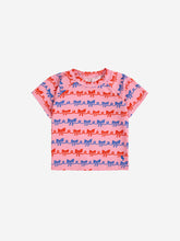 Lade das Bild in den Galerie-Viewer, Bobo Choses Baby Ribbon Bow All Over Swim T-Shirt Pink
