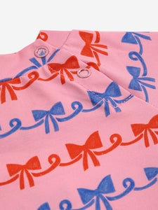 Bobo Choses Baby Ribbon Bow All Over Swim T-Shirt Pink