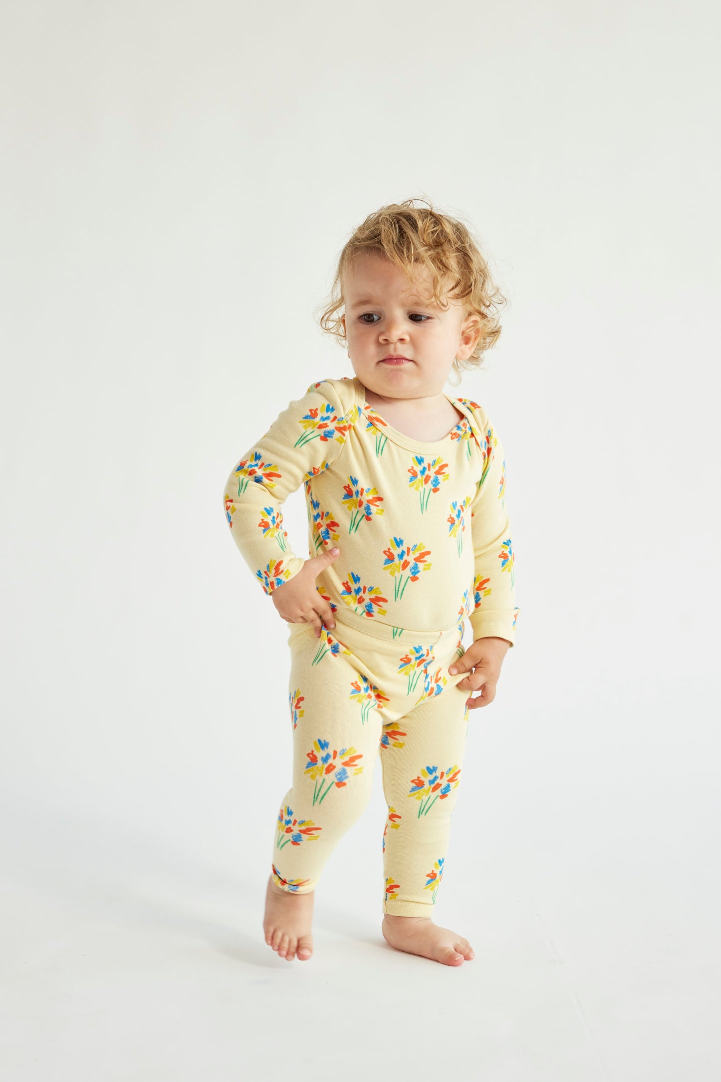 Bobo Choses Baby Fireworks All Over Leggings Light Yellow