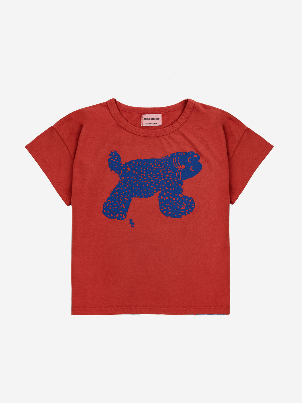 Bobo Choses Big Cat T-Shirt Burgundy Red