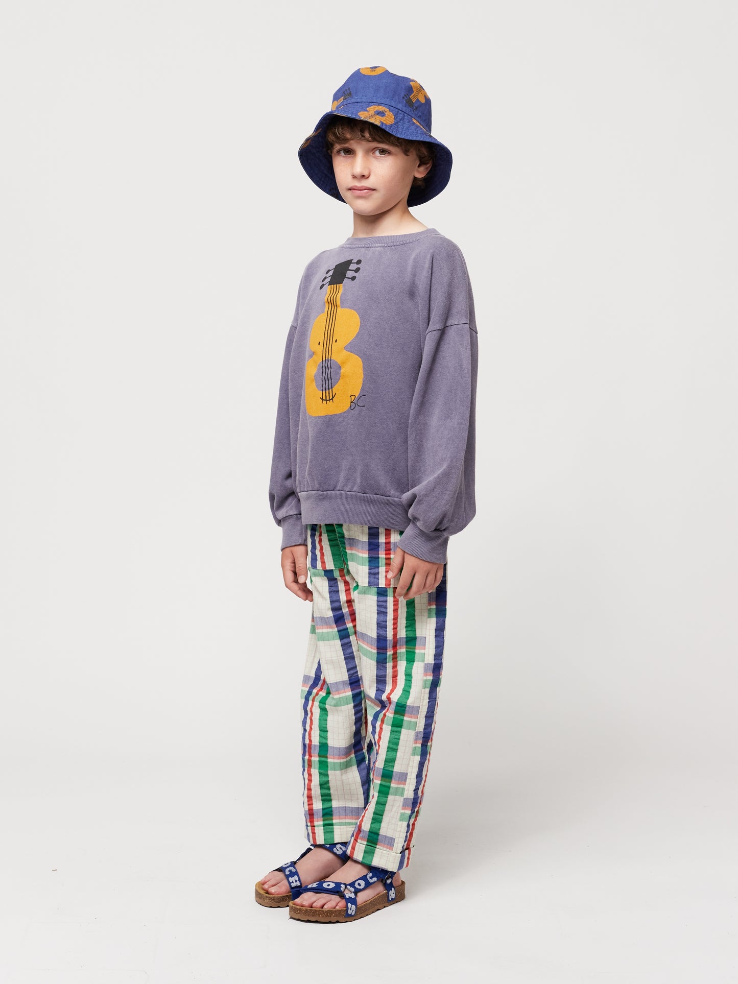 Bobo Choses Acoustic Guitar Sweatshirt Prussian Blue