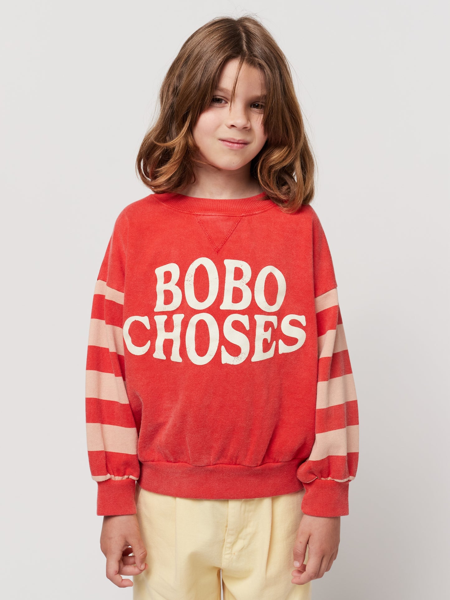 Bobo Choses Stripes Sweatshirt Red