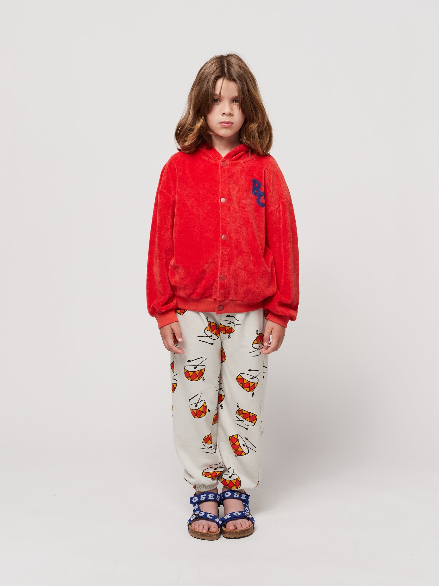 Bobo Choses BC Terry Buttoned Sweatshirt Red