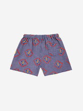 Lade das Bild in den Galerie-Viewer, Bobo Choses Masks All Over Woven Shorts Prussian Blue
