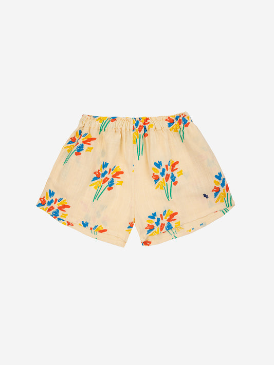 Bobo Choses Fireworks All Over Woven Shorts Light Yellow