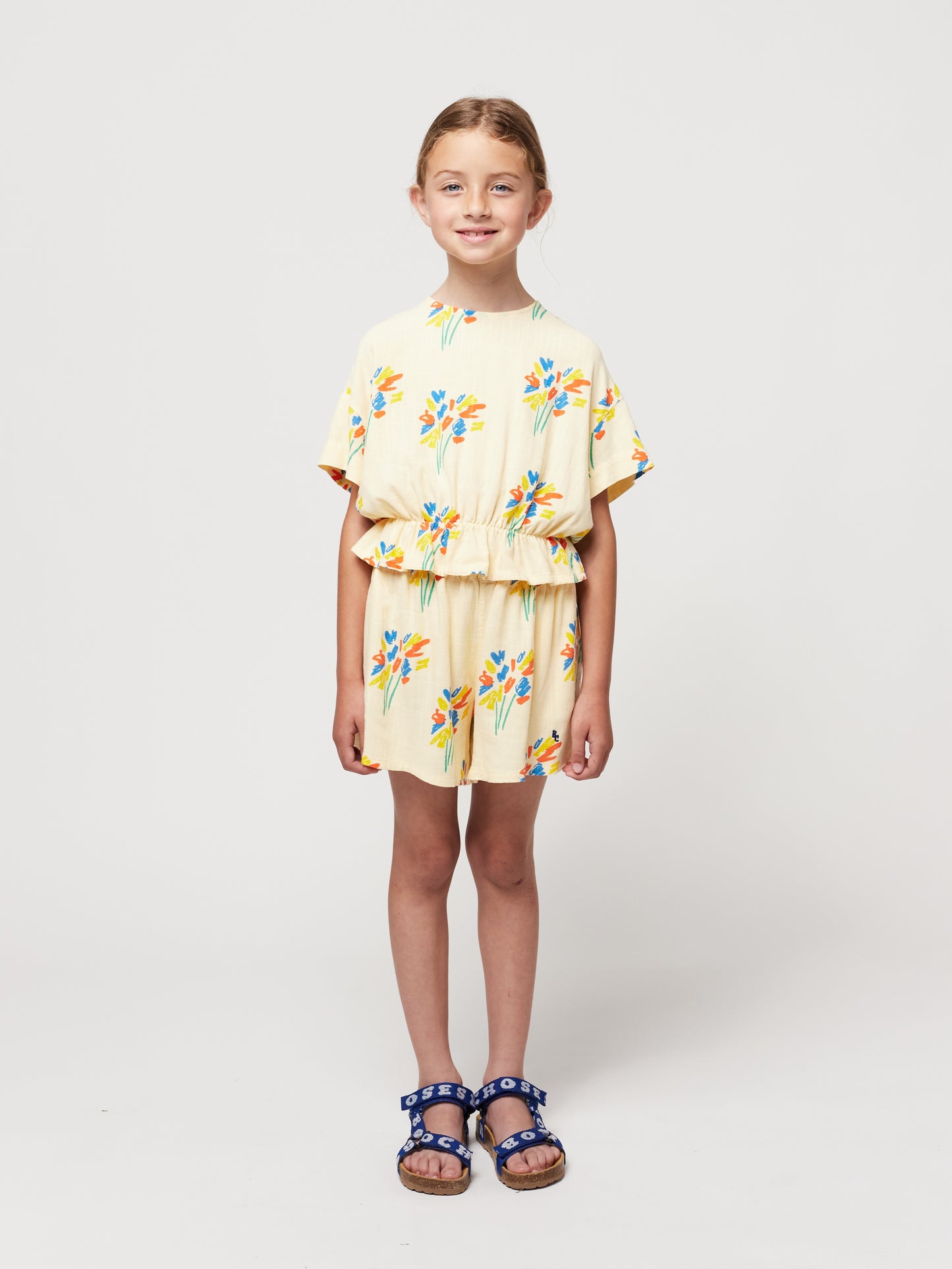 Bobo Choses Fireworks All Over Woven Shorts Light Yellow