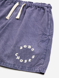 Bobo Choses Circle Woven Bermuda Shorts Prussian Blue