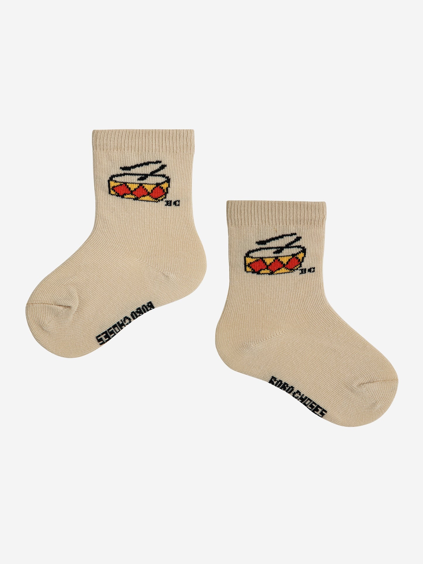 Bobo Choses Play the Drum Socken Beige