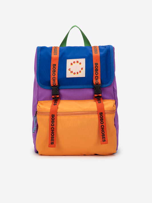 Bobo Choses Color Block Rucksack Purple